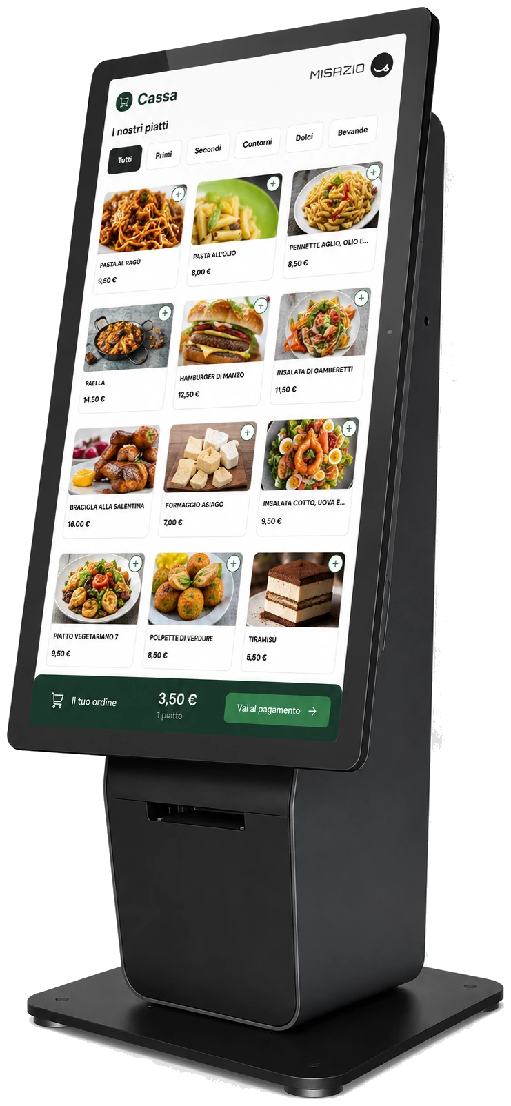 Totem MiSazio, chiosco self-service per ordinare e pagare